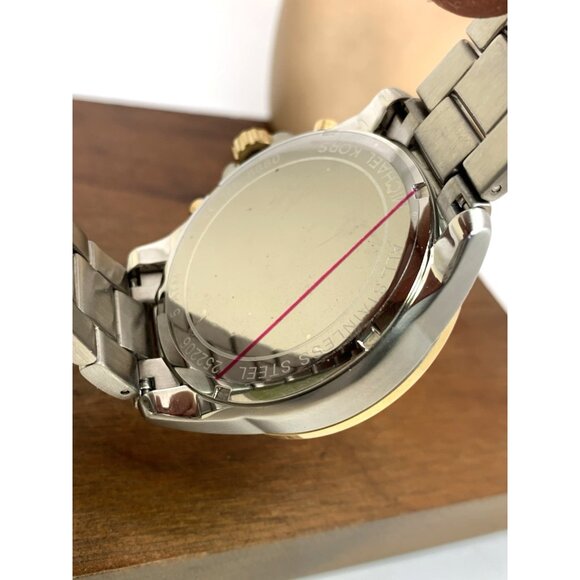 Michael Kors Men's Watch MK8880 Quartz Chronograph Black Dial Two Tone Steel - Picture 7 of 15